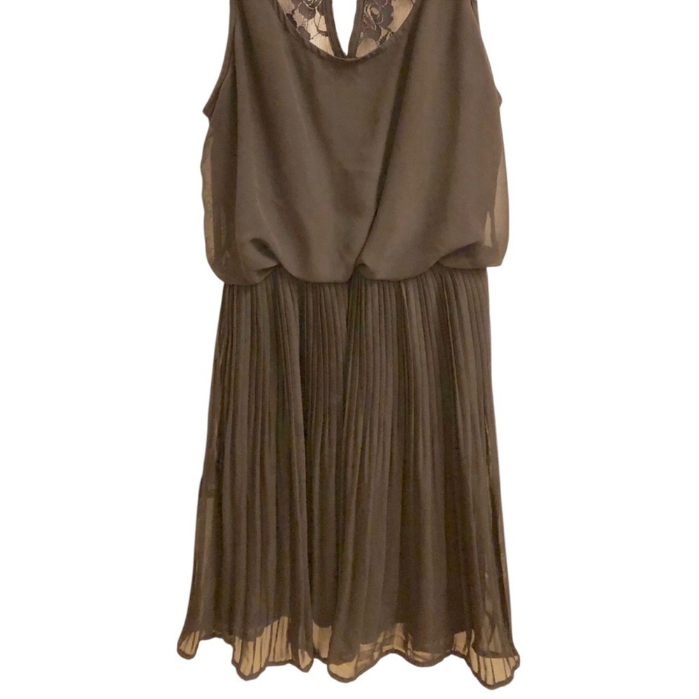 Guess Black Mini Dress pleats and lace detail size s - Picture 2 of 6